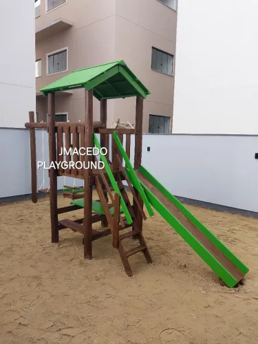 Playground de Madeira Completo para Crianças