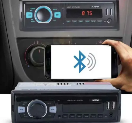 Radio Automotivo Bluetooth Mp3 2 Entradas Usb Card Sd