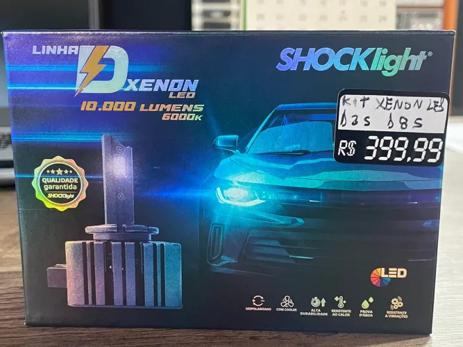 Kit Xenon LED 10.000 Lumens 6000k Shocklight