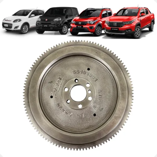 Volante Motor Fiat Mobi Uno Palio Strada 1.0 4 c 2010 a 2022