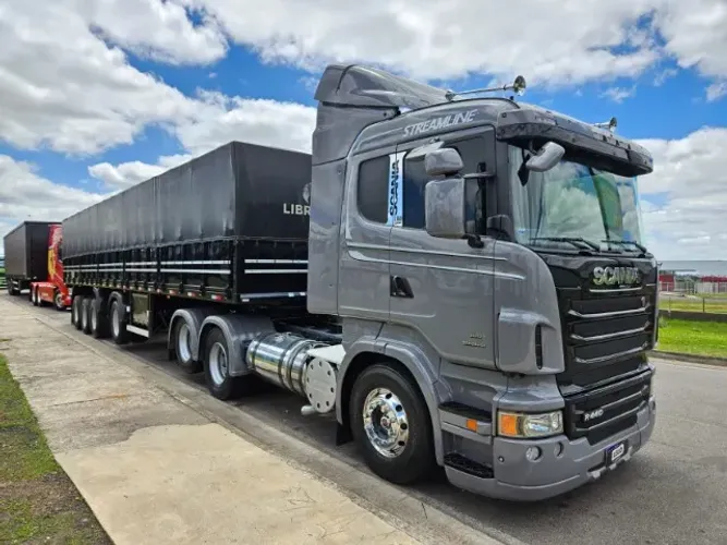 Scania R440 6x2 Ano 13 Automático + 4 Eixo librelato Ano 24 13.5 x 2mt compensado s/pneu