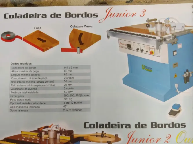 Coladeira de Bordos Junior 3 - Usada