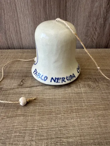  Sino de Cerâmica Decorativo Pablo Neruda Chile Impecável Campinas-sp 