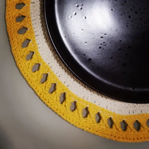 4 Sousplat em crochê.