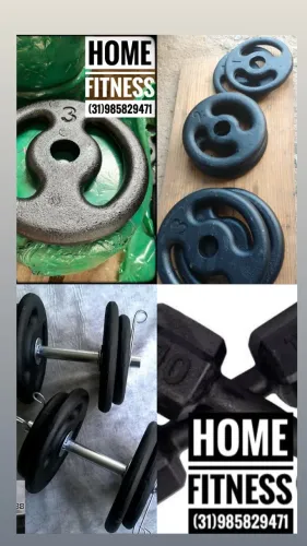 Treino Completo em Casa com Nossas Anilhas e Barras
