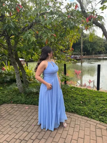 Vestido de festa - azul serenity