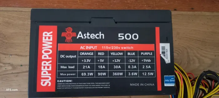 Fonte atx Astech 500W 