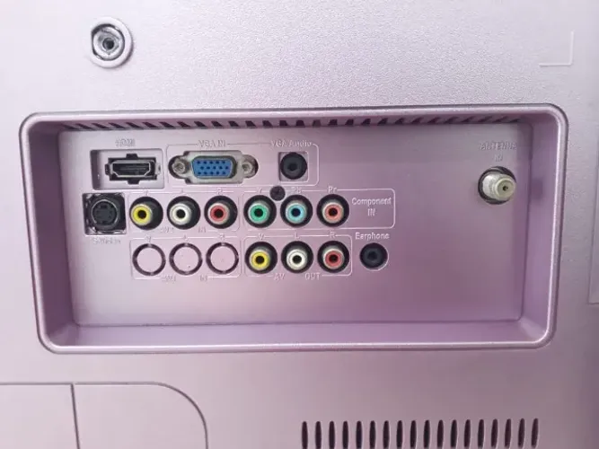 Monitor TV rca e vídeo componente