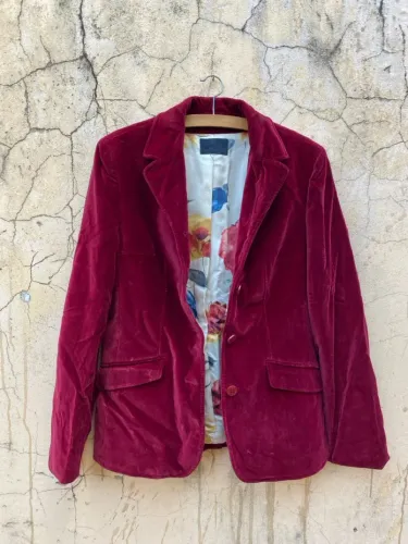 Blazer de veludo vinho Dolce&Gabbana