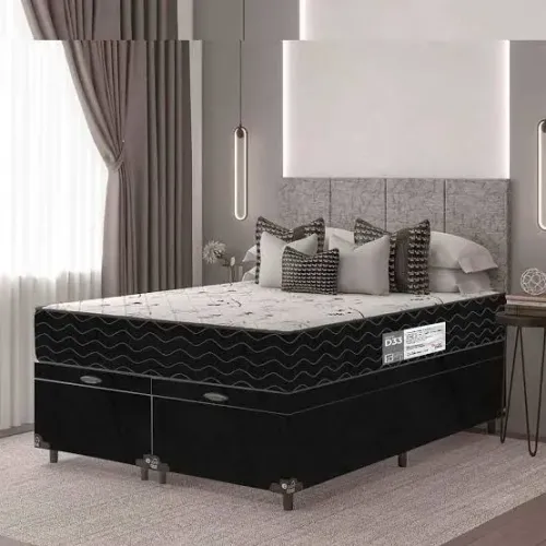 Cama Box Baú Casal Bipartido Frente grátis