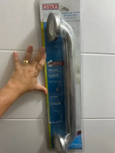 Barra de Apoio em Aço Inox - 40cm - Astra