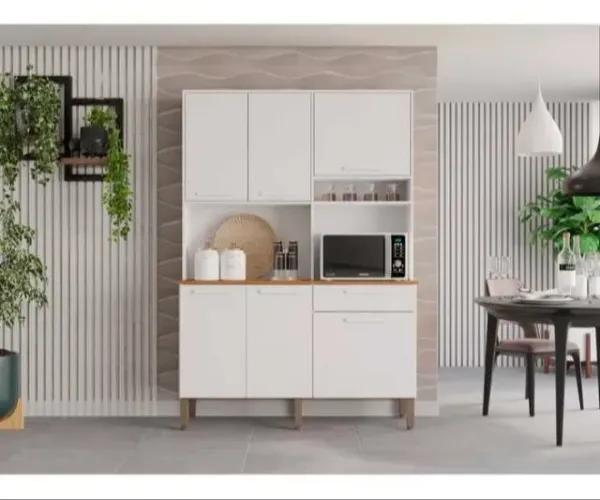 Armário Cozinha 5 Portas Abrir 1 Porta Basculate 1 Gaveta Novo entregamos