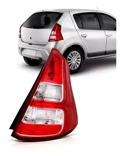 Lanterna Traseira Sandero 2012 2013 2014 Bicolor Com Friso Lado Direito
