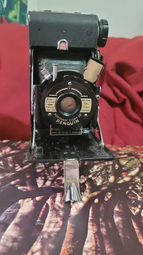 Máquina fotográfica Vintage Peguin Sanfonada