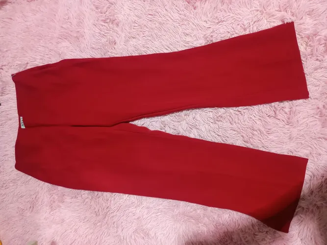Calça alfaiataria vermelha