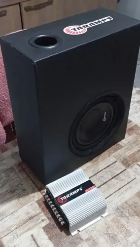 Módulo Taramps TL 1500 390rms + subwoofer Taramps 6 polegadas 250 RMS