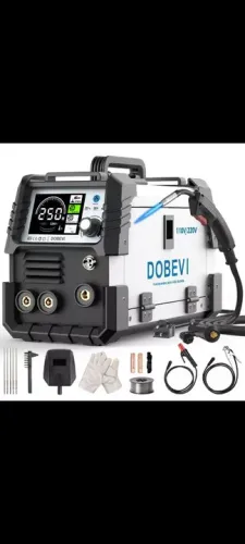 Maquina de Solda mig sem gás Inverter 200A MMA/TIG/ARC 110/220V - DOBREV!