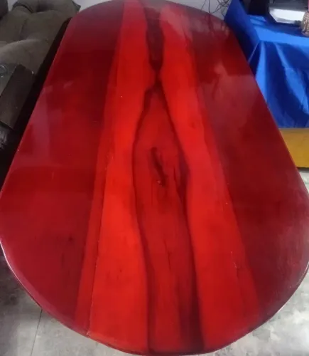 Mesa executiva em mogno laqueado 