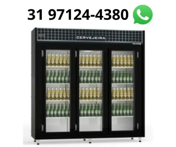 Cervejeira 3 Portas Polo Frio Preta 220v