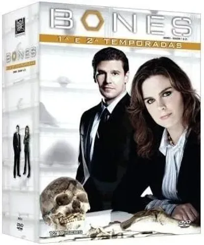 Box de DVDs - Série Bones (1ª e 2ª temporadas completas) - Original (12 DVDs)