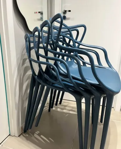 4 CADEIRAS ALLEGRA - AZUL PETRÓLEO