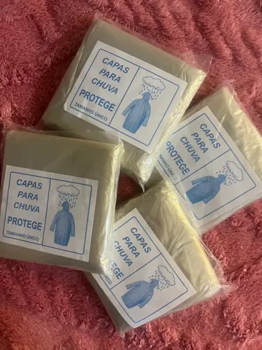 Kit 4 Capas de chuva para adulto -  tamanho único
