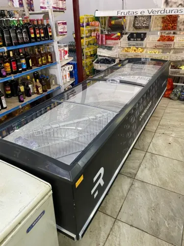 Ilha Refrimate Vidro Curvo 3mt - Novo 