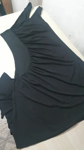 Vestido preto de viscose - Tamanho M