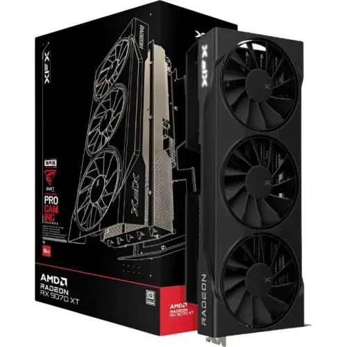 Placa de Vídeo XFX Swift Radeon RX9070 XT 16GB GDDR6 PCI-Express - Nova lacrada!