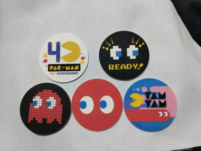 Coleção de Tazos Pac-Man 40 Anos 5 unidades
