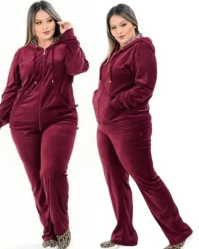 CONJUNTO DE PLUSH MARSALA 