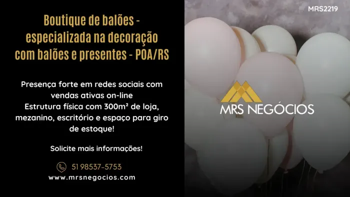 Boutique de balões - especializada na decoração com balões e presentes - POA/RS