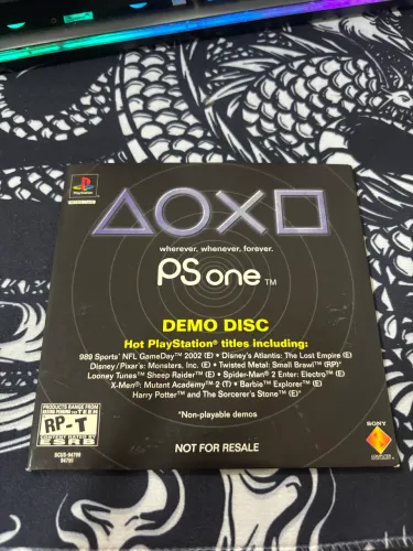 PSone Demo Disc Original Sony - Not For Resale - Item de Colecionador