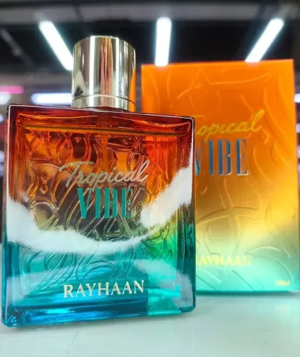 Perfume Rayhaan Tropical Vibe EDP 100ml Masculino Original Lacrado