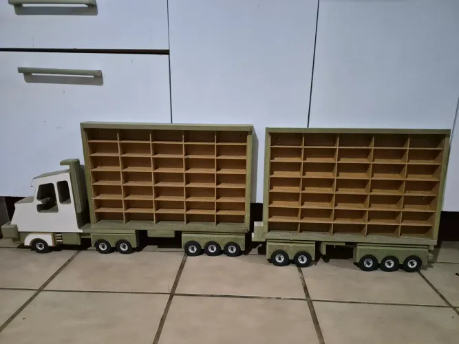 Suporte de parede caminhão para guardar carrinhos hotweels. Capacidade 70 carrinhos 