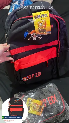 Vendo mochila de costa juvenil one piece ORIGINAL