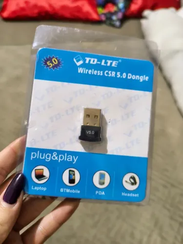 Adaptador Usb Bluetooth 5.0 CSR Para Notebook Pc