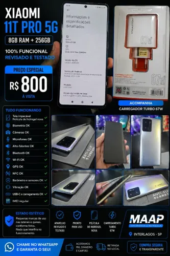 Xiaomi Mi 11 T Pro 256GB + 8 RAM