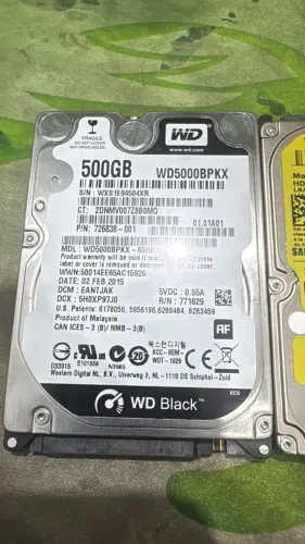 hd 500gb notebook wd black