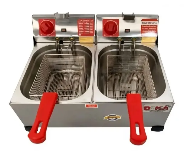 Fritadeira Elétrica Dupla 12 Litros Novas