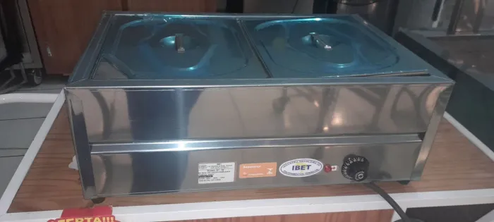Rechaud termico 2 cubas inox IBET