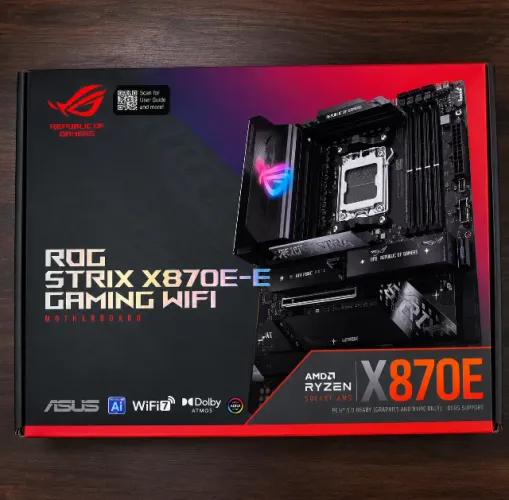 Placa Mãe Asus Rog Strix X870-F Gaming Wi-Fi AMD Soquete AM5