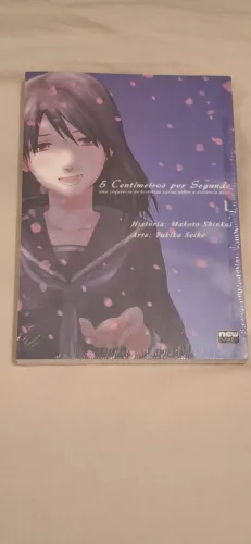 Mangá 5 Centímetros por Segundo (Makoto Shinkai) Vols 01 e 02 Lacrados