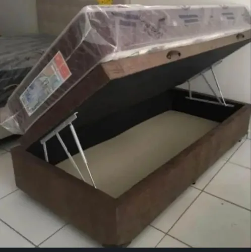 Base para Cama Solteiro com Baú de Fábrica 