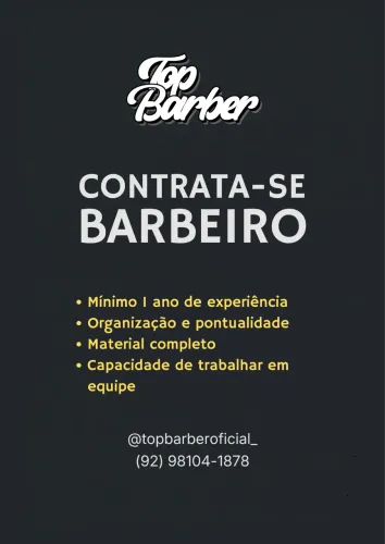 Contratando barbeiro 