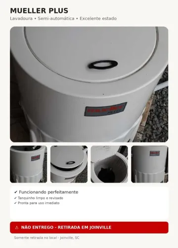 Máquina Muller fibra