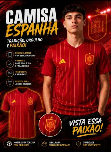 CAMISA DA ESPANHA PROMOÇÃO R$40