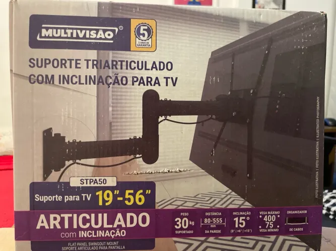 Suporte Triarticulado com inclinação para TV