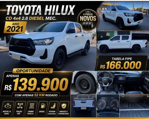 Toyota Hilux CD 4X4 2.8 Diesel Mec. 2021