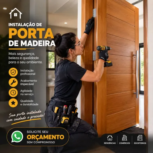 Serviço de instalação de porta | Goiânia *